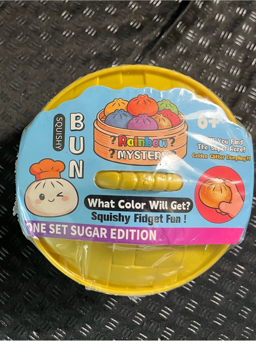Rainbow Mystery Squishy Bun — Yellow Squish Toy